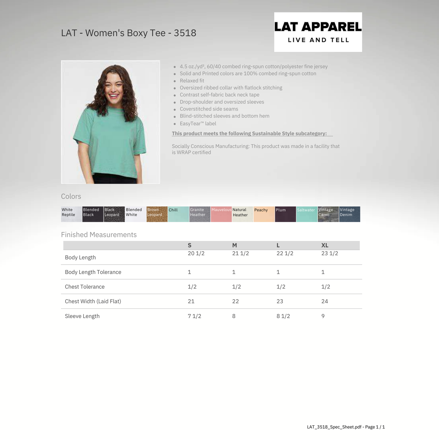 Women's Boxy Tee - RHINESTONE
