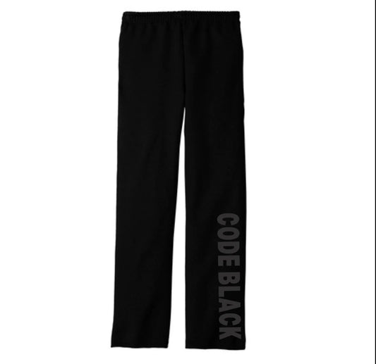 CODE BLACK - Open Bottom Pant with Pockets