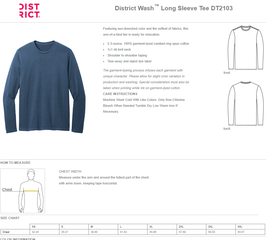 CVICU - District Wash™ Long Sleeve Tee
