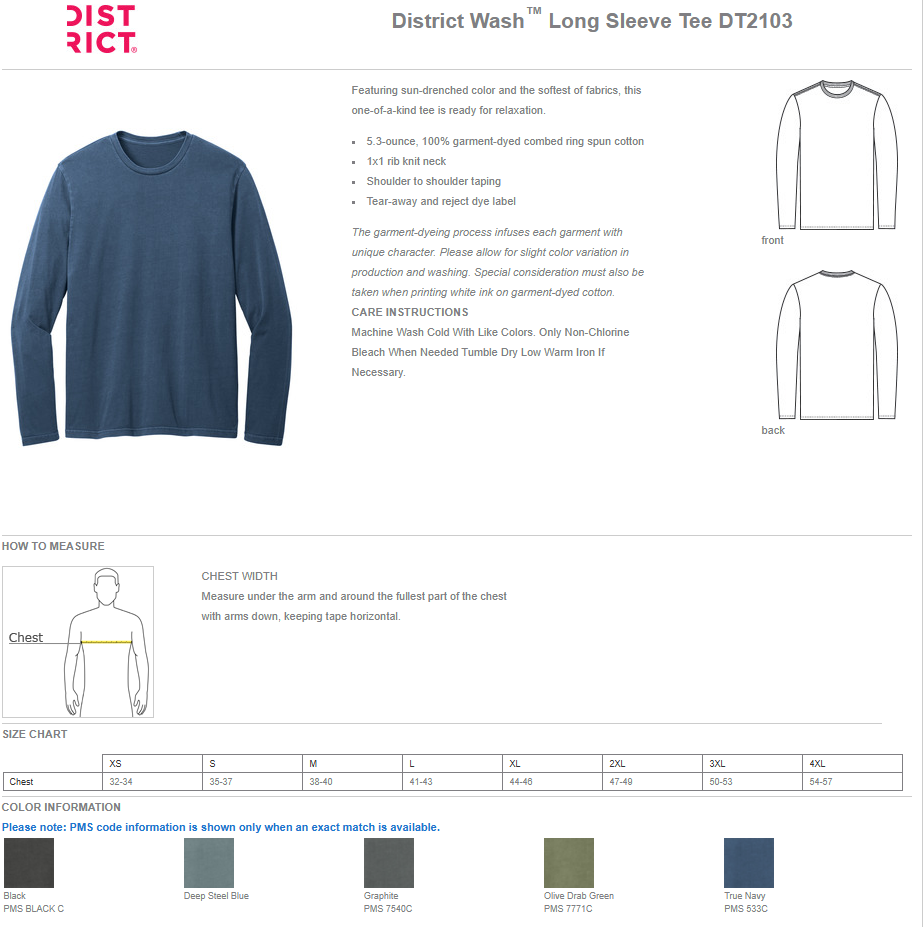 CVICU - District - Long Sleeve