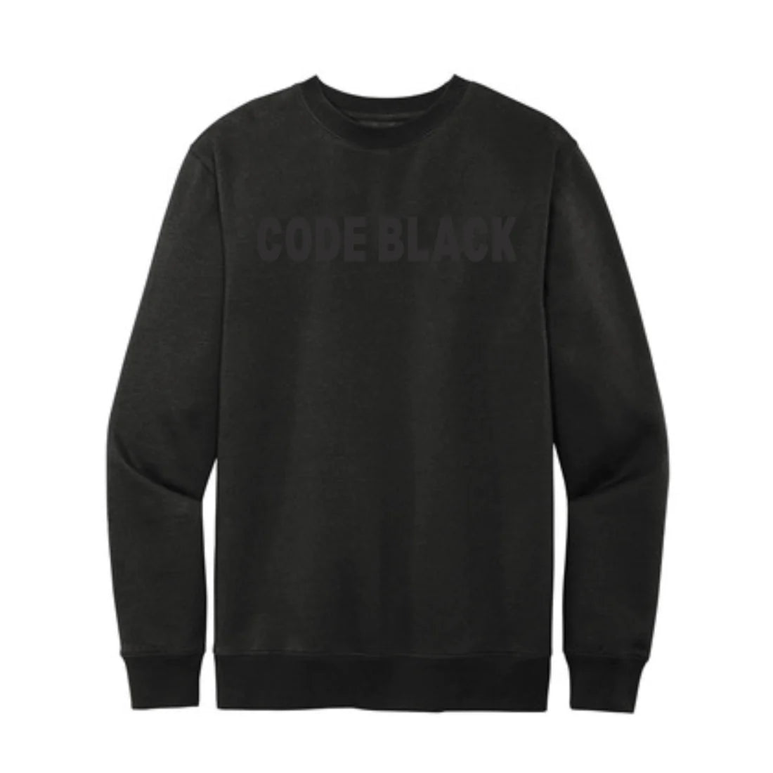 CODE BLACK - FLEECE CREW