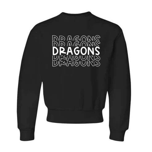 DF Stacked Dragon Font Sweatshirt
