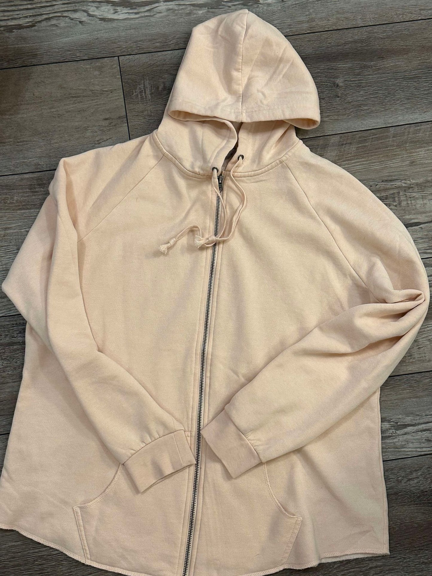 WAVE WASH FULL-ZIP HOODED SWEATSHIRT - RHINESTONE