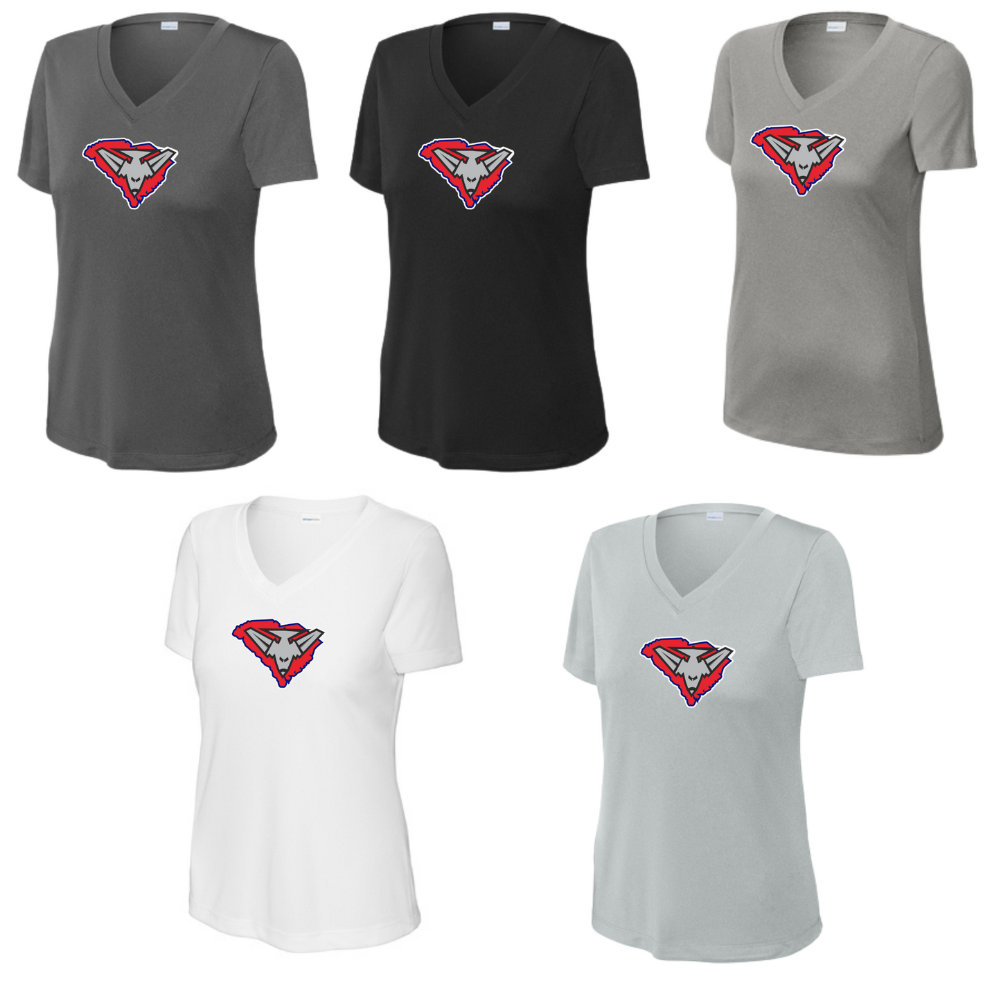 BOMBERS- Ladies Performance Dry Fit V-NecK