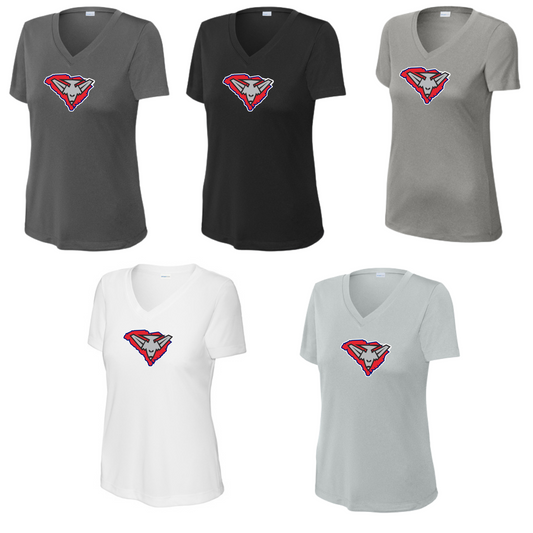 BOMBERS- Ladies Performance Dry Fit V-NecK