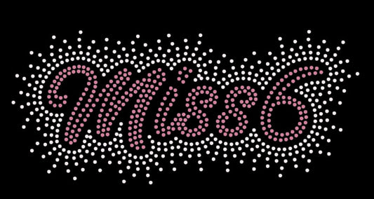 MISS 6 - Rhinestones On Black