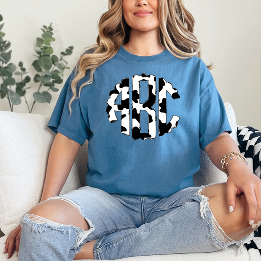 COW PRINT MONOGRAM