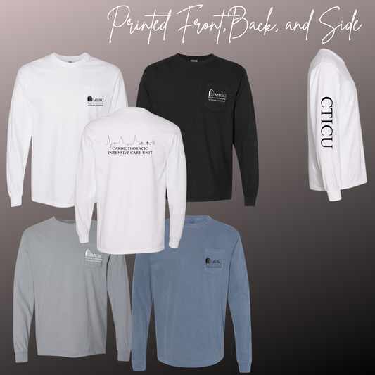 CVICU - Comfort Colors - Long Sleeve W/pocket