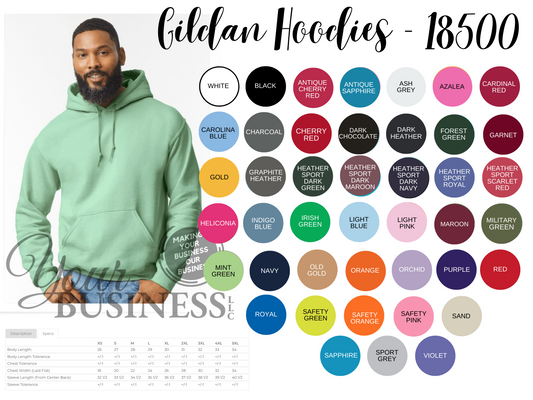 GILDAN 18500 - ADULT HOODIES