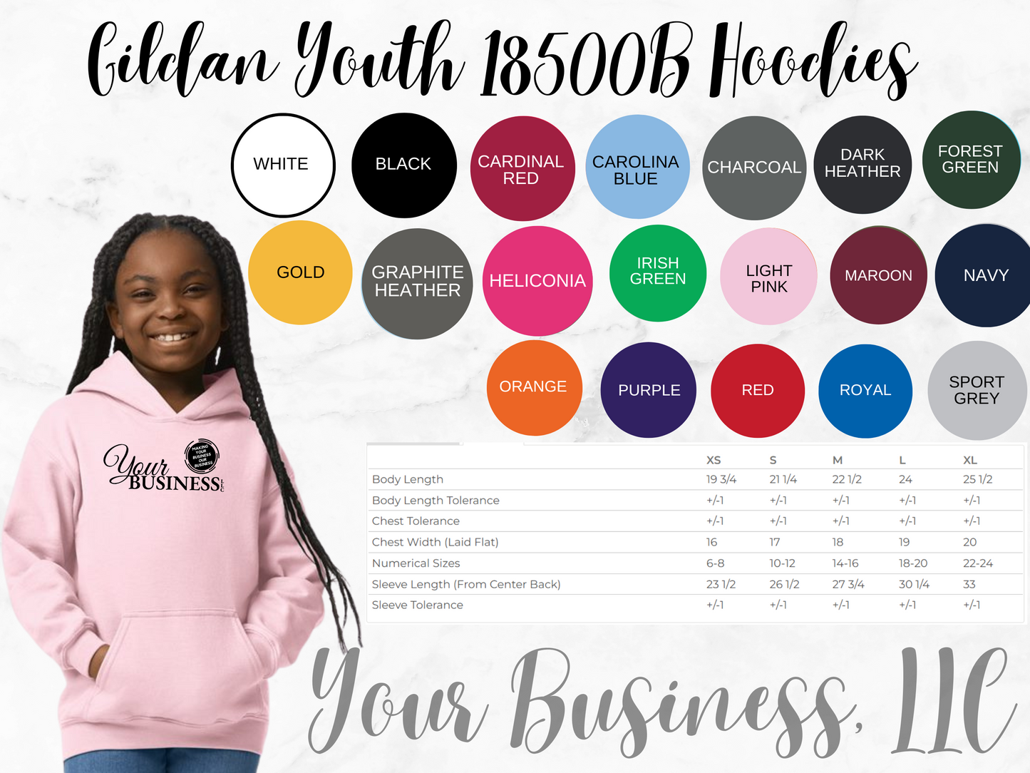 GILDAN 18500B - YOUTH HOODIES