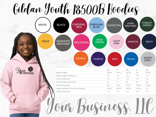GILDAN 18500B - YOUTH HOODIES
