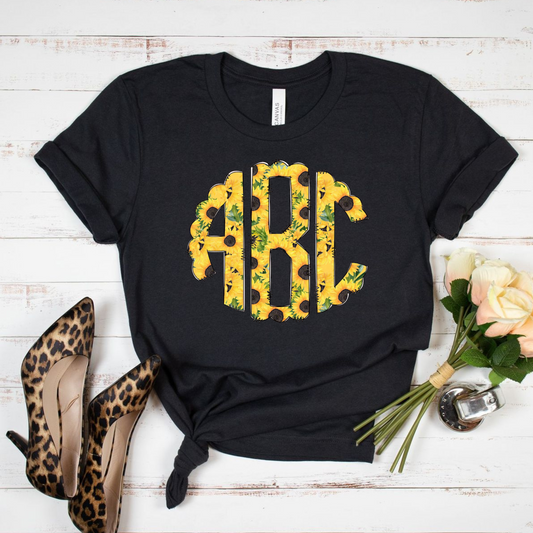 SUNFLOWER MONOGRAM