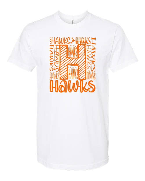 Orange Hawks Typo Graphic