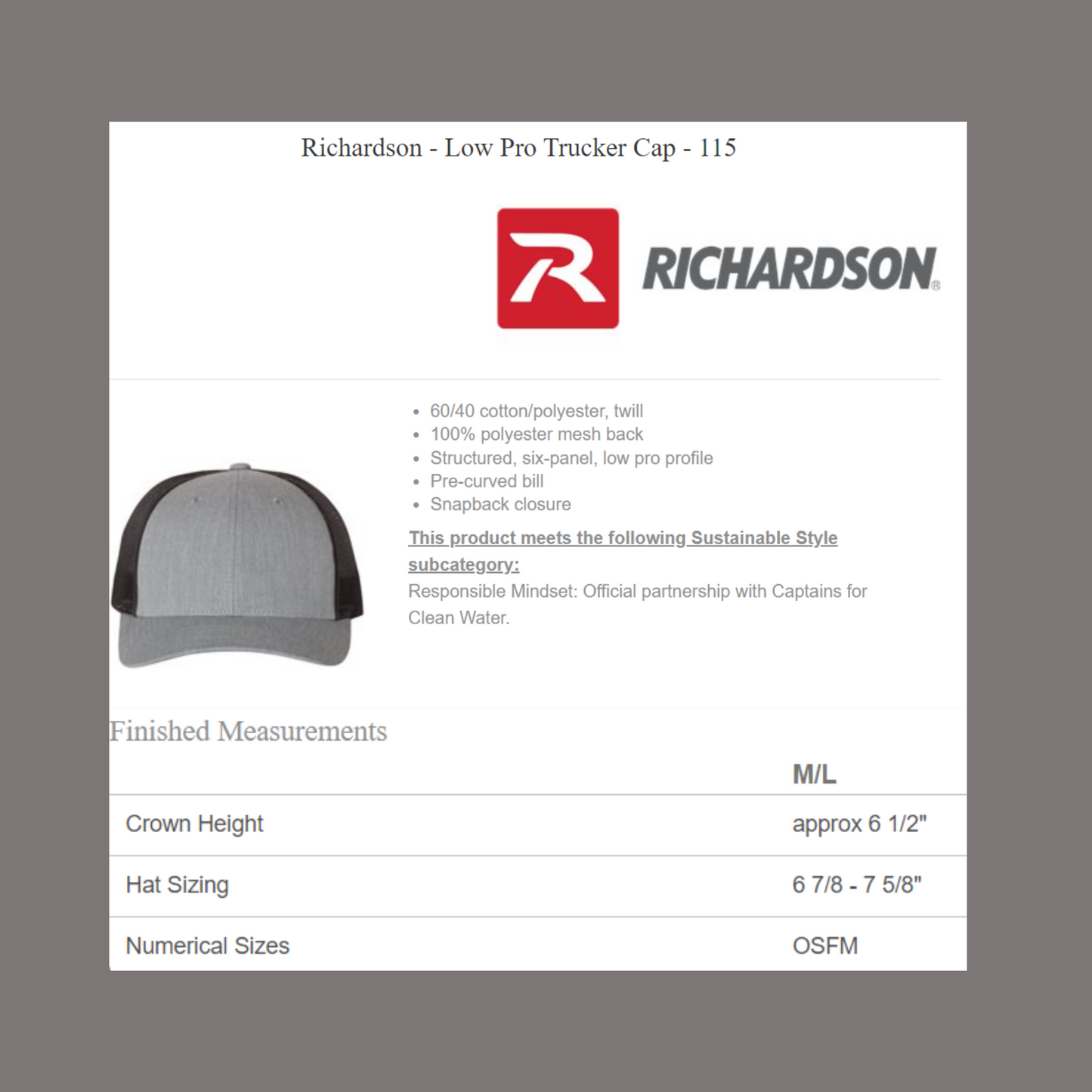 SC Xtreme Softball - RICHARDSON 115 - Low Pro Trucker Cap
