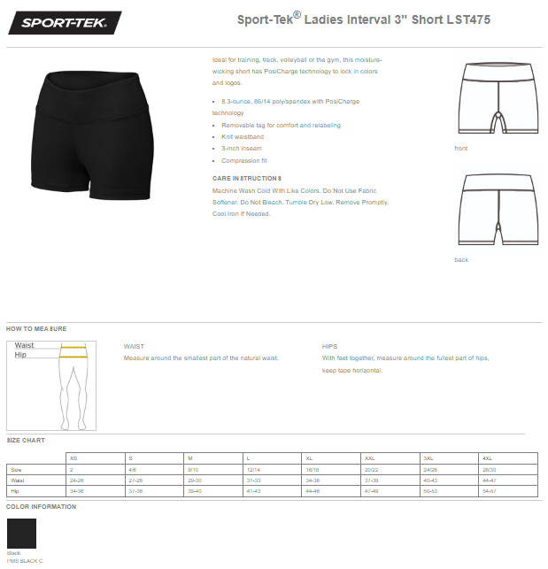 Sport-Tek® Ladies Interval 3” Short - OVER STOCK