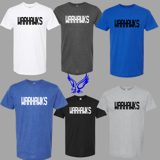 Warhawks - Unisex Fine Jersey T-Shirt - Words Only Logo
