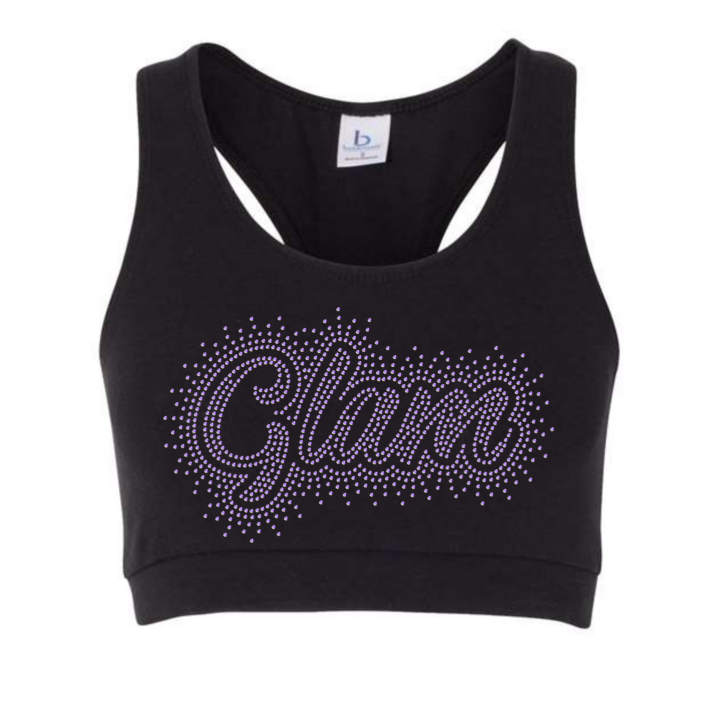 GLAM - SPORTS BRA - RHINESTONE