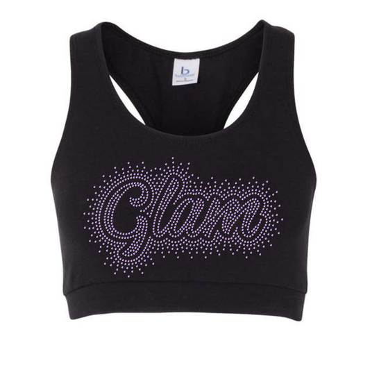 GLAM - SPORTS BRA - RHINESTONE