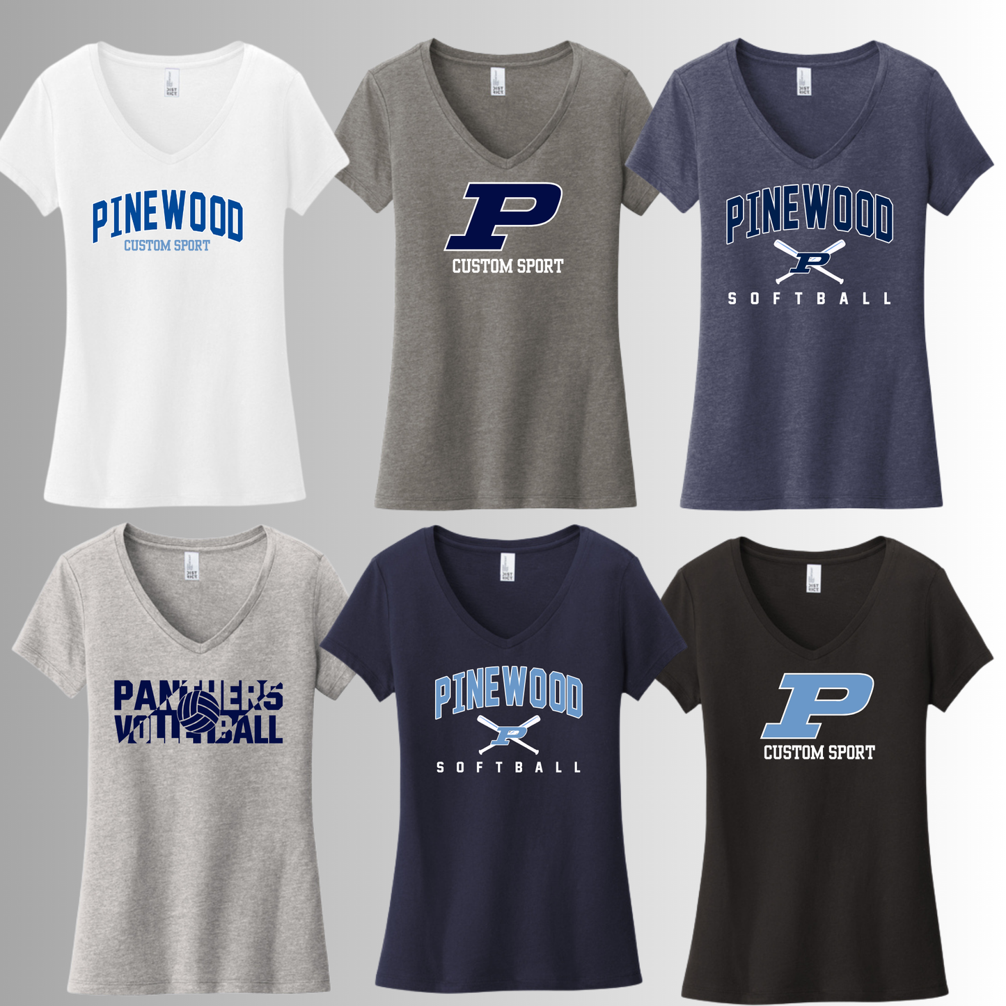 PINEWOOD - WOMEN'S VNECK TEE