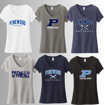 PINEWOOD - WOMEN'S VNECK TEE