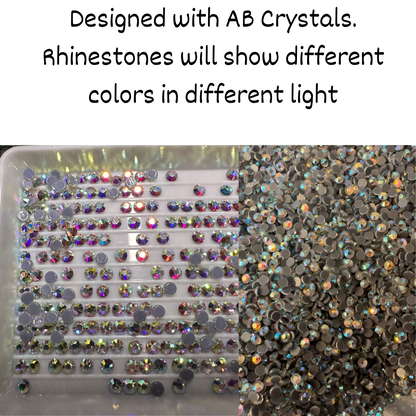 JADE - CROPPED CREW - RHINESTONE
