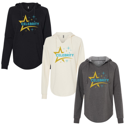 WOMEN'S LIGHTWEIGHT HOODED SWEATSHIRT - CELEBRITY CHEER