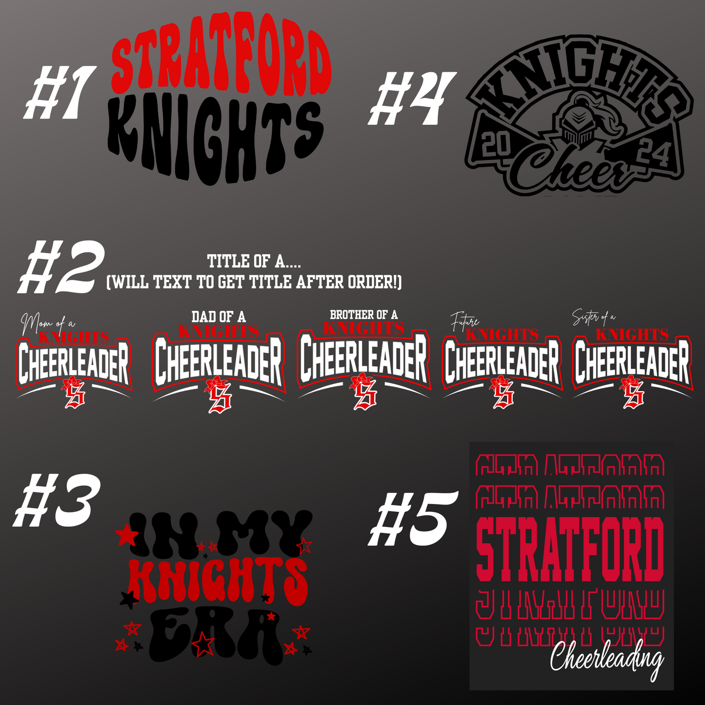 STRATFORD HIGH CHEER - LONG SLEEVE TEE