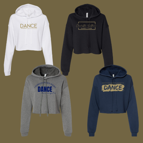CSU DANCE -  FLEECE CROP HOODIE