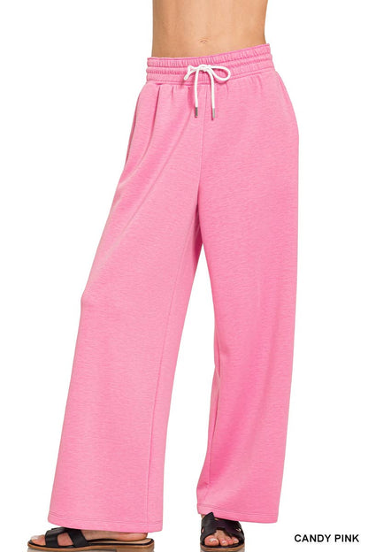 Scuba Flowy Drawstring Pants w/ pockets