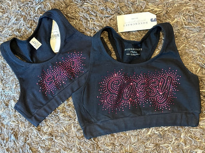 SASSY - SPORTS BRA - RHINESTONE