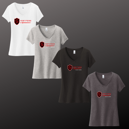 STRATFORD BAND - WOMEN'S VNECK TEE