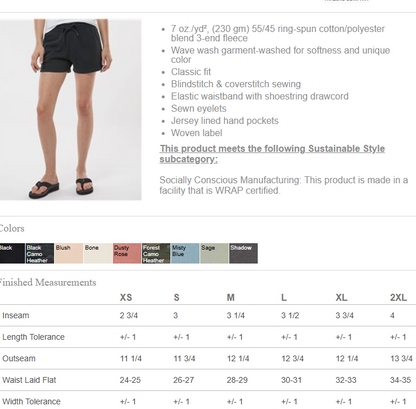 WAVE WASH FLEECE SHORTS