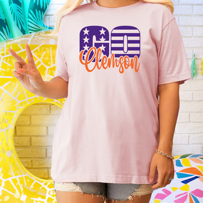 GO CLEMSON ATHLETIC FONT - STARS