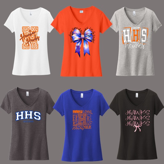 HANAHAN CHEER - WOMEN'S VNECK TEE