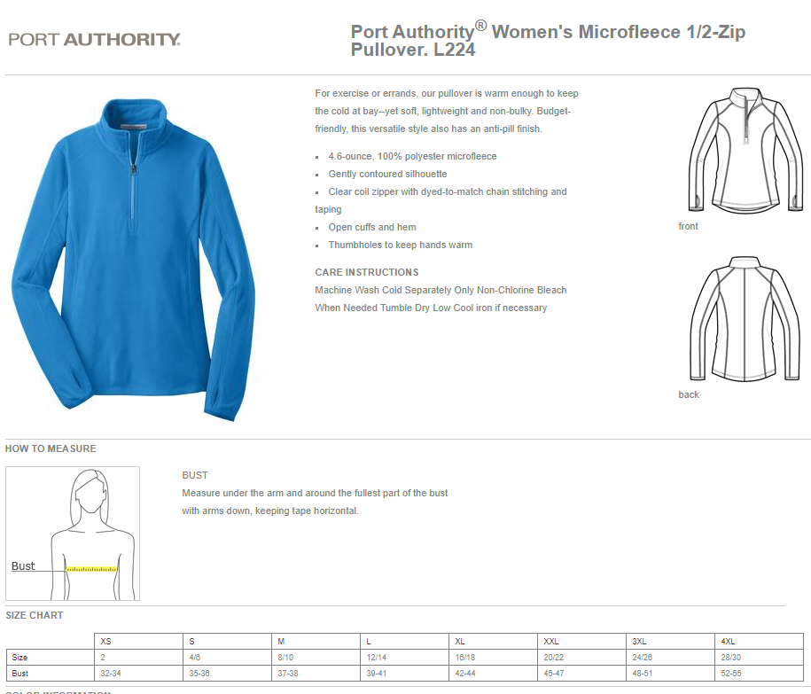 MSICU - Microfleece 1/2-Zip Pullover