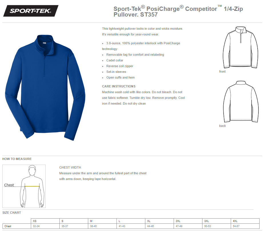 MSICU - Dry Fit -  1/4-Zip Pullover