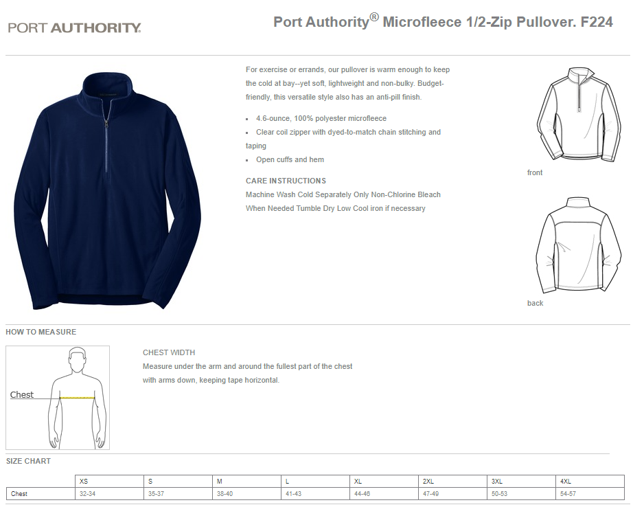 MSICU - Microfleece 1/2-Zip Pullover