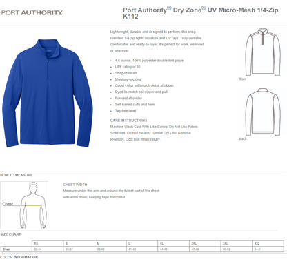 ART 5E  - Dry Zone® UV Micro-Mesh 1/4-Zip