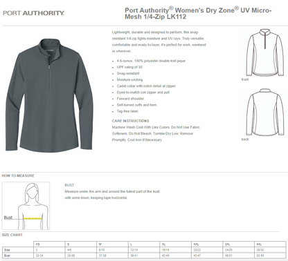 ART 5E  - Dry Zone® UV Micro-Mesh 1/4-Zip