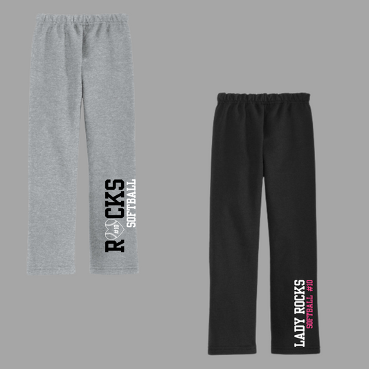 LADY ROCKS - OPEN BOTTOM SWEATS WITH POCKETS