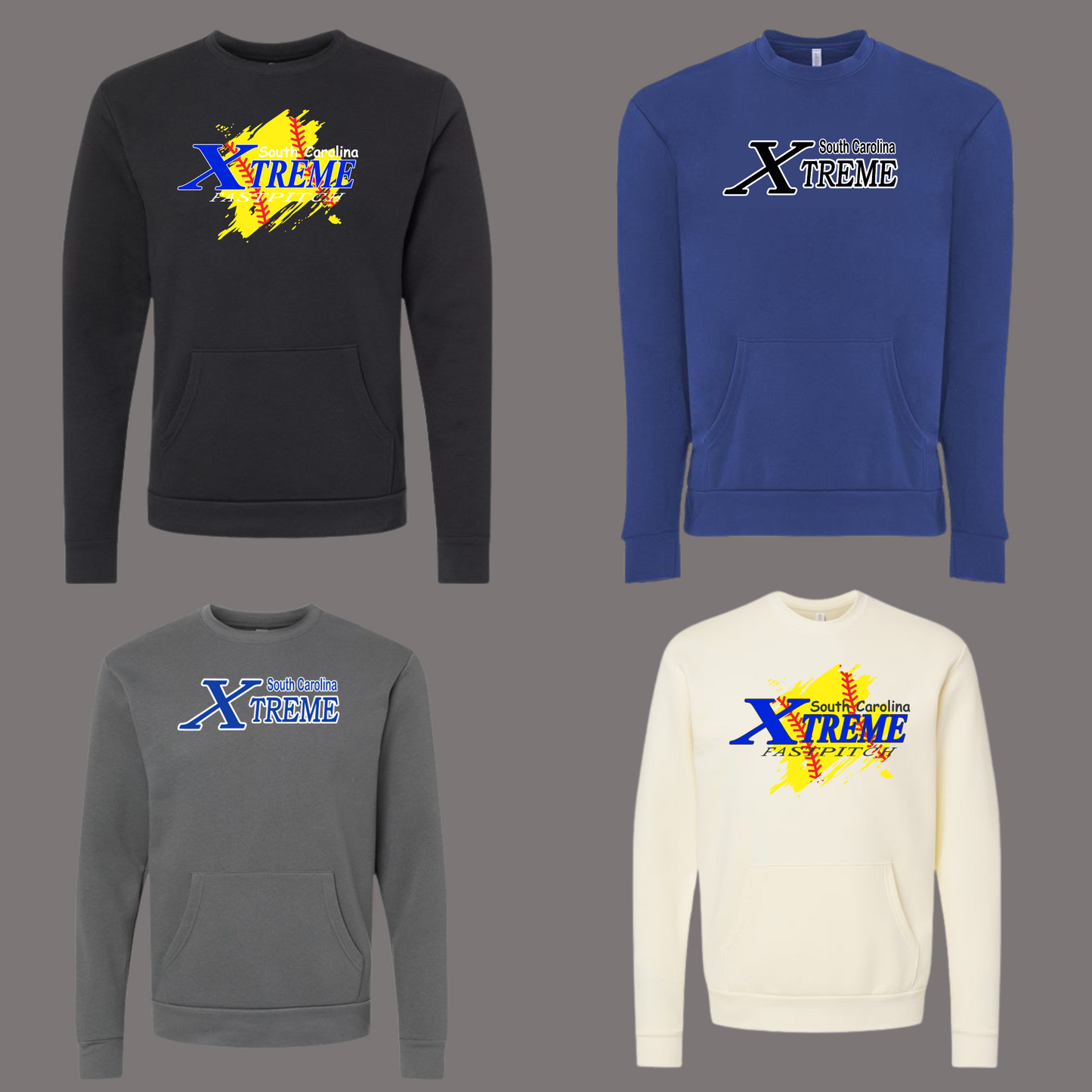 SC Xtreme Softball -  - Santa Cruz Pocket Crewneck Sweatshirt