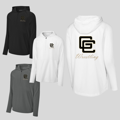 GOOSE CREEK WRESTLING  - Repeat 1/2-Zip Long Sleeve Hooded Jacket
