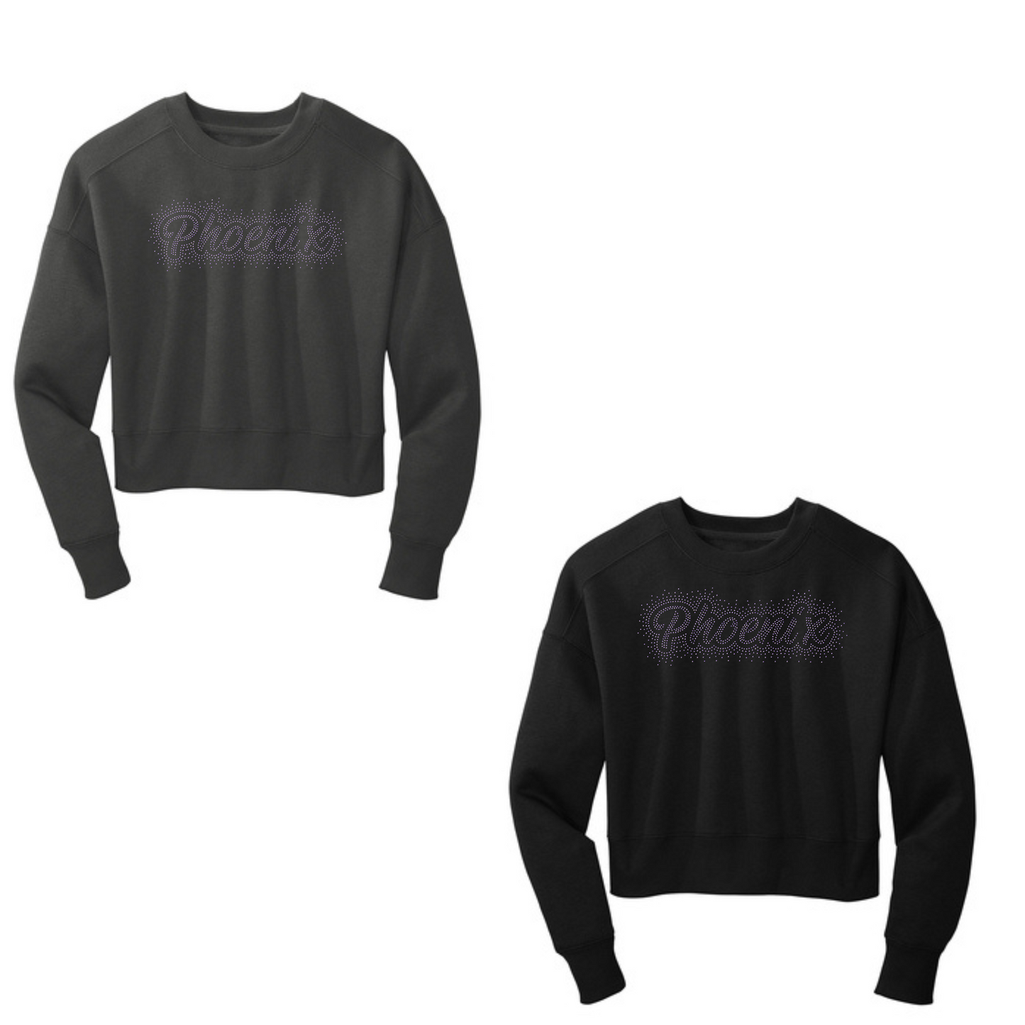 PHOENIX - CROPPED CREW - RHINESTONE