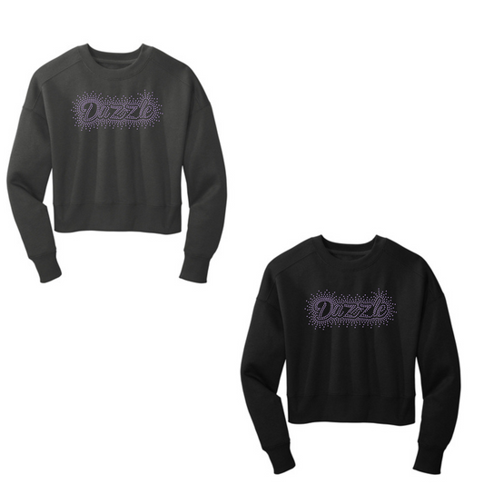 DAZZLE - CROPPED CREW - RHINESTONE