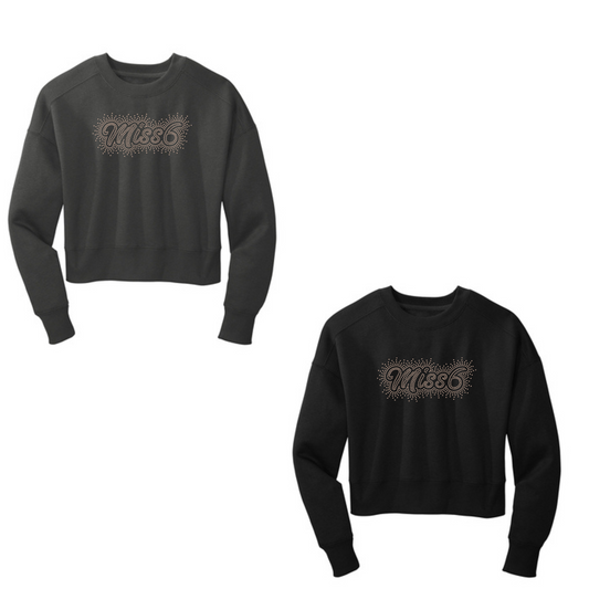 MISS 6 - CROPPED CREW - RHINESTONE