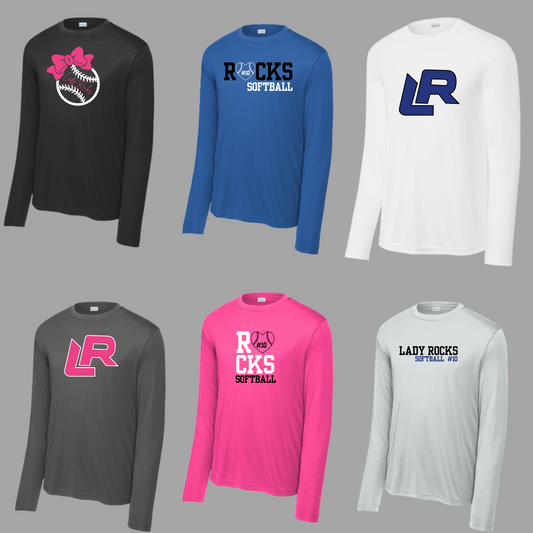 LADY ROCKS SOFTBALL - Performance Dry Fit Long Sleeve