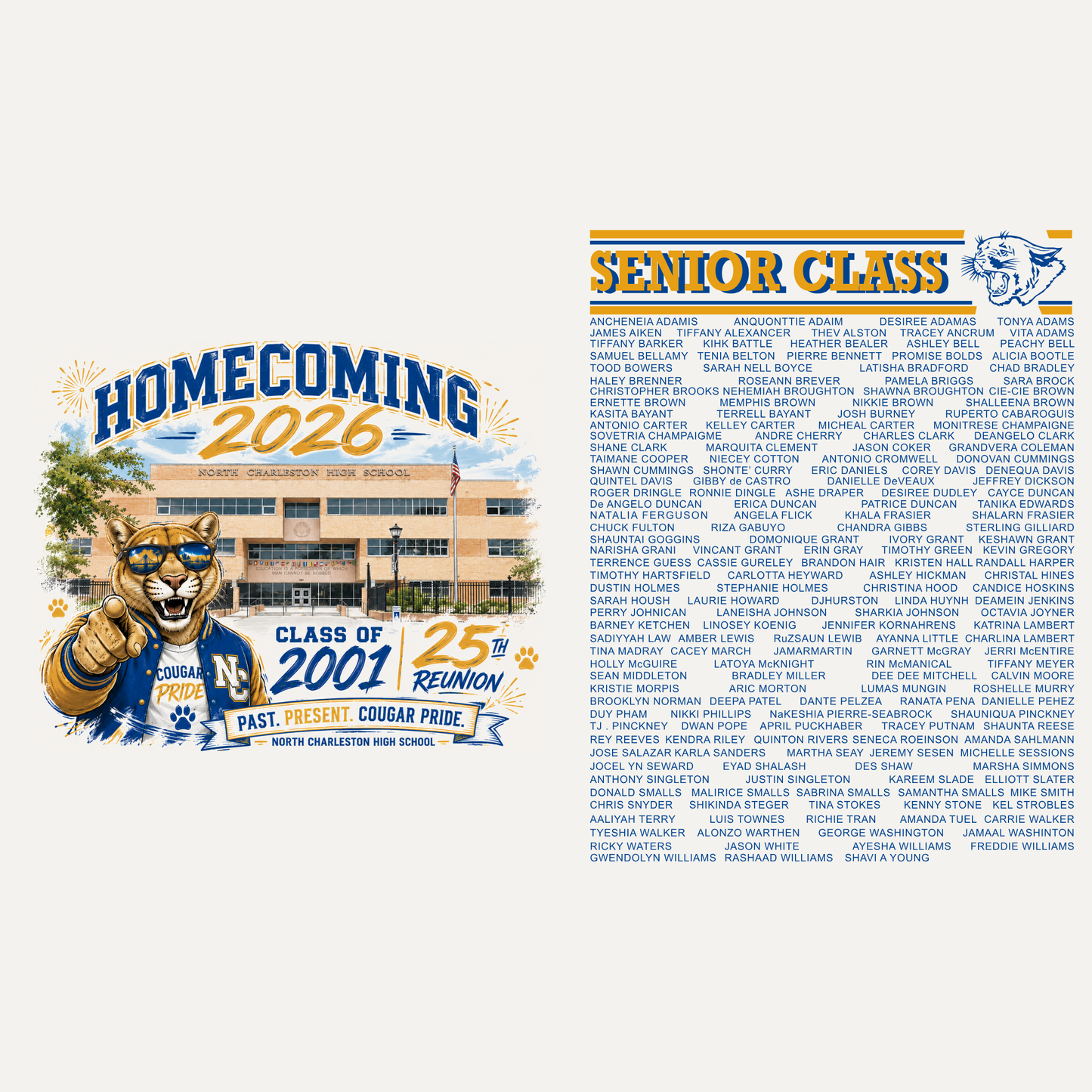 HOMECOMING CLASS OF 2001