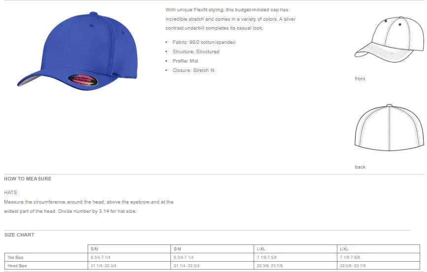 FORT SOFTBALL Flexfit® Cotton Twill Cap