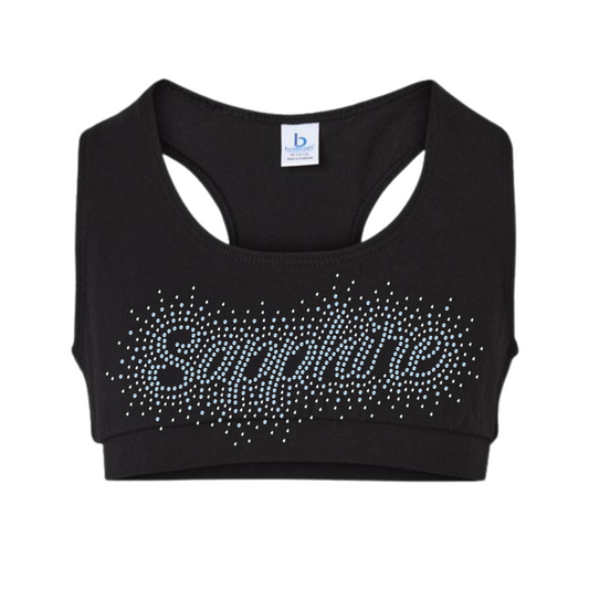 SAPPHIRE - SPORTS BRA - RHINESTONE