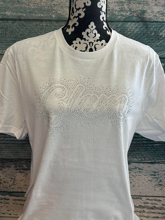 GLAM - UNISEX TEE - RHINESTONE